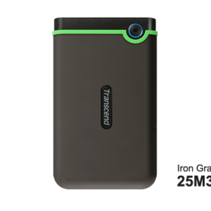 Transcend HDD 2TB StoreJet M3Portable,USB 3.1,anti-shock,Iron Gray