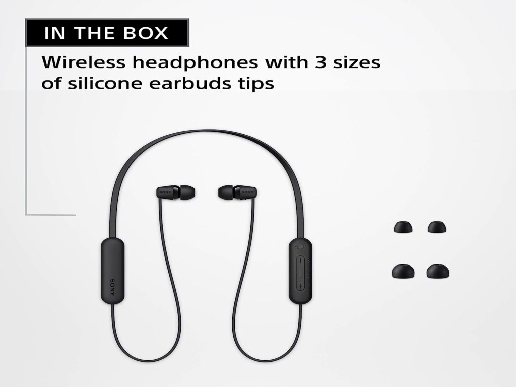 Sony slusalice WIC100, crnein-Ear; Bluetooth; sa mikrofon - Image 3
