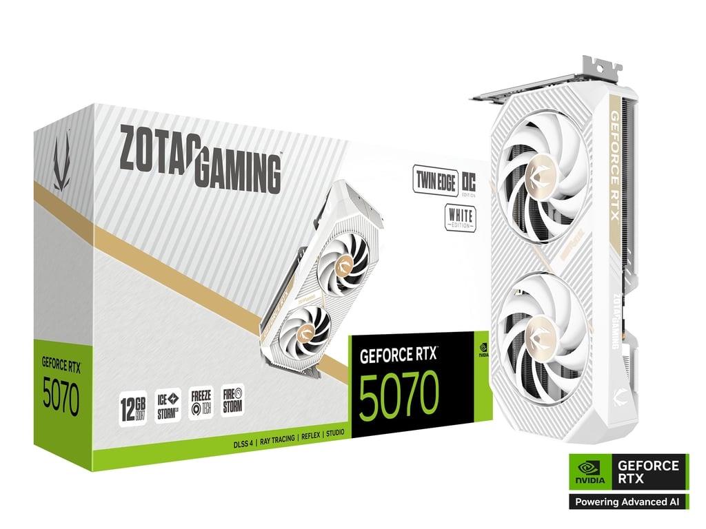 Zotac RTX 5070 12GB Twin EDGE White, 12GB GDDR7, 192-bit