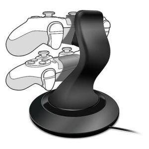SPEEDLINK TWINDOCK punjač za dva PS4 game pad-a, black, SL-4511-BK