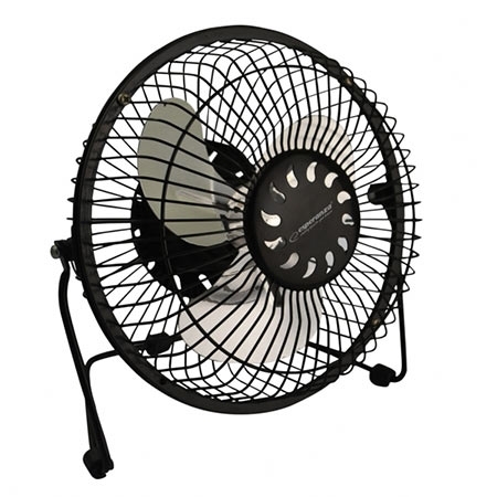 Stoni ventilator ESPERANZA YUGO, 6", black, USB, EA149K