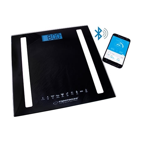 Kućna vaga ESPERANZA 8in1 bluetooth scale BESTFIT black, EBS016K