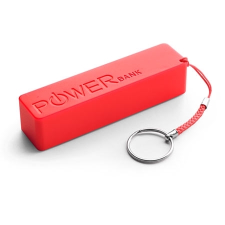 PowerBank EXTREME QUARK, 2000mAh RED, + key ring, XMP101R