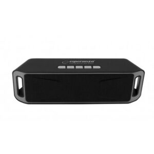 Zvučnik BLUETOOTH ESPERANZA FOLK, FM radio, microSD, USB, black gray, EP126KE