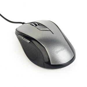 Miš GEMBIRD MUS-6B-01-BG, optical, USB, 6 tipki 800-1600 dpi,crni-sivi