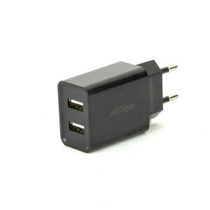 USB punjač GEMBIRD, 2 porta 2,1A, black, EG-U2C2A-03-BK