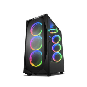 Kućište SHARKOON gaming, REV300, RGB, E-ATX, ventilator 3x140mm, 4x120 mm