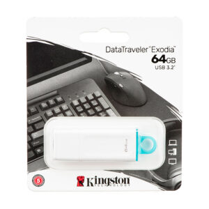 USB Memory stick Kingston FD 64GB USB3.2 White KC-U2G64-5R