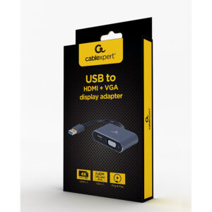USB 3.0 to HDMI + VGA adapter GEMBIRD A-USB3-HDMIVGA-01