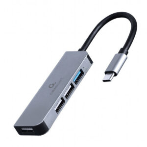 USB HUB GEMBIRD 4-port USB type-C hub 1 x USB 3.1 + 3 x USB 2.0, UHB-CM-U3P1U2P3-01