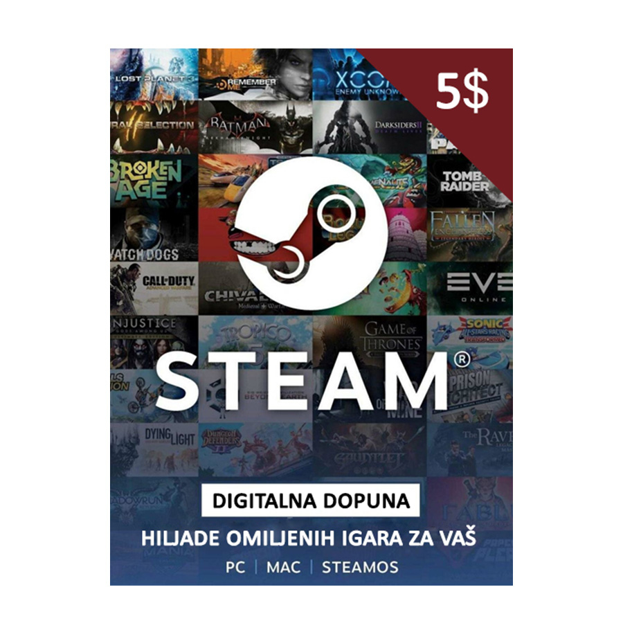 Steam gift card 5$ - Global