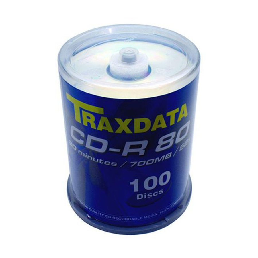 CD-R TRAXDATA, 80 min, 52X, cake 100 kom