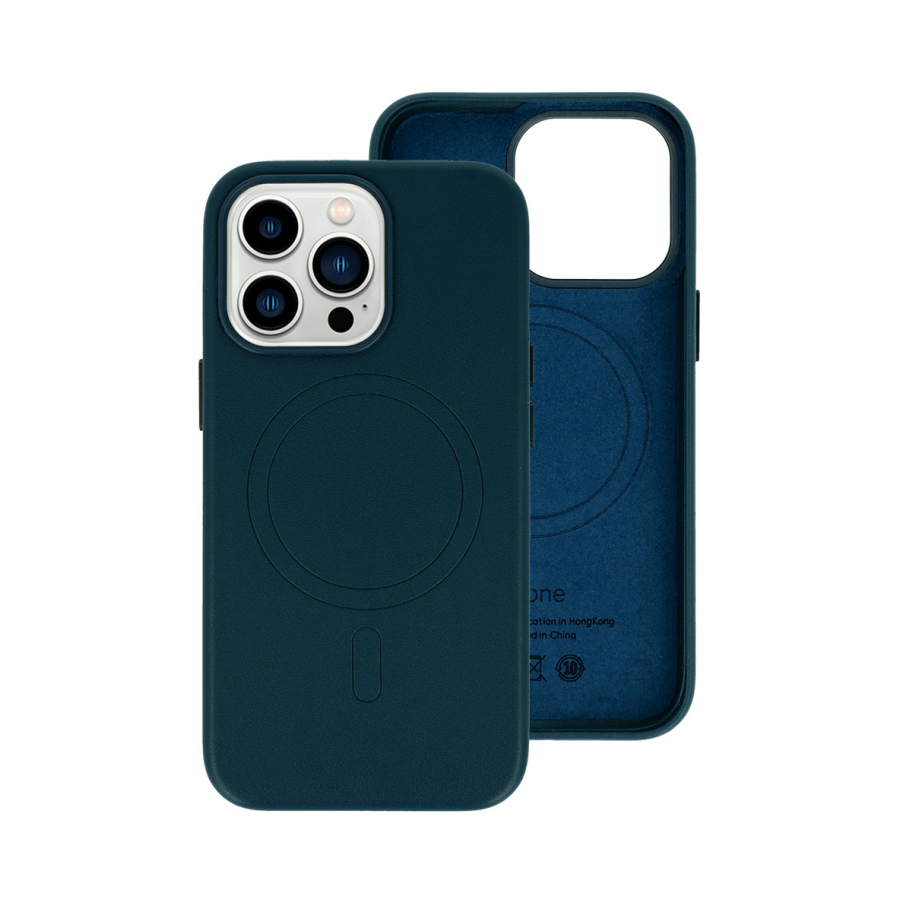 MAGSAFE KOŽNA FUTROLA ZA IPHONE 13 PRO NAVY