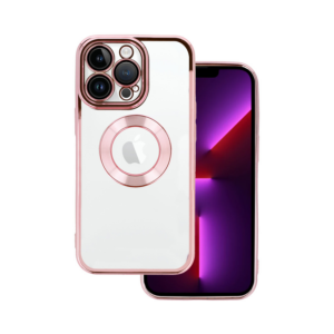 BEAUTY CLEAR CASE ZA IPHONE 13 PRO MAX ROZE