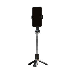 SELFIE STICK MINI - S ODVOJIVIM BLUETOOTH DALJINSKIM UPRAVLJAČEM I STATIVOM - P08 CRNI