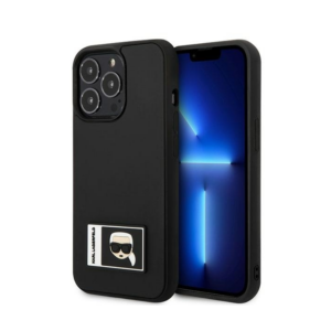 ORIGINAL KARL LAGERFELD CASE IKONIK PATCH KLHCP13X3DKPK ZA IPHONE 13 PRO MAX CRNA