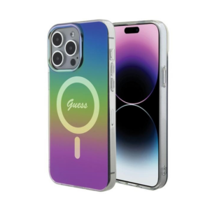 ORIGINALNA FUTROLA GUESS IML IRIDESCENT MAGSAFE HARDCASE GUHMP15LHITSK ZA IPHONE 15 PRO MULTICOLOR