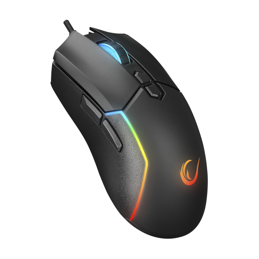 Miš gaming RAMPAGE SMX-R28 COOL black, USB, RGB, makro, 7200dpi/1000hz