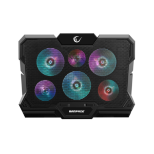 Postolje za notebook gaming RAMPAGE AD-RC10 X-GUST black,ventilator 6x, Rainbow, 35084