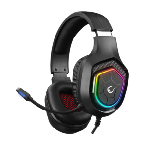 Slušalice sa mikrofonom gaming RAMPAGE RM-K90 VECTOR black, RGB LED, 3,5 mm, 36298