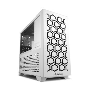 Kućište SHARKOON gaming, MS-Y1000 wh, white, ventilatori 1x80mm PWM, 3x120mm PWM, Micro-ATX