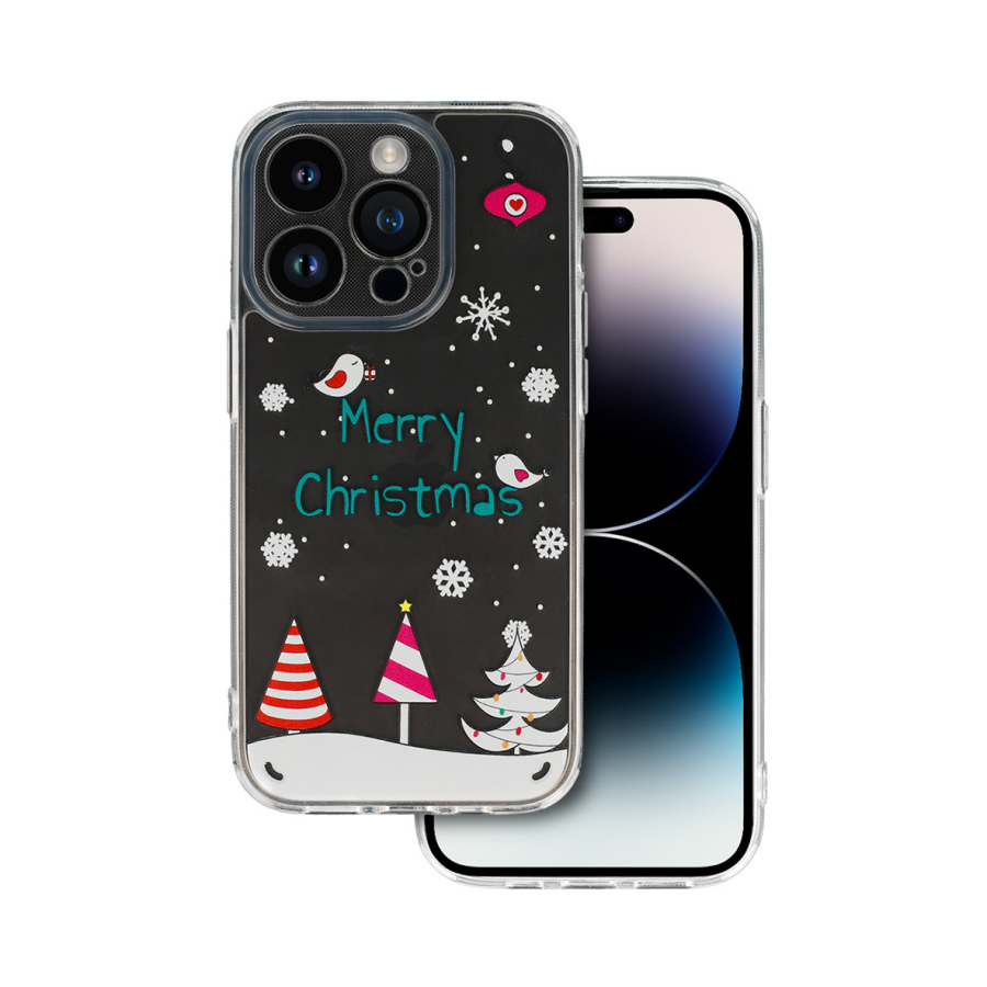 ZAŠTITNA MASKA CHRISTMAS CASE ZA IPHONE 13 PRO DESIGN 4 CLEAR
