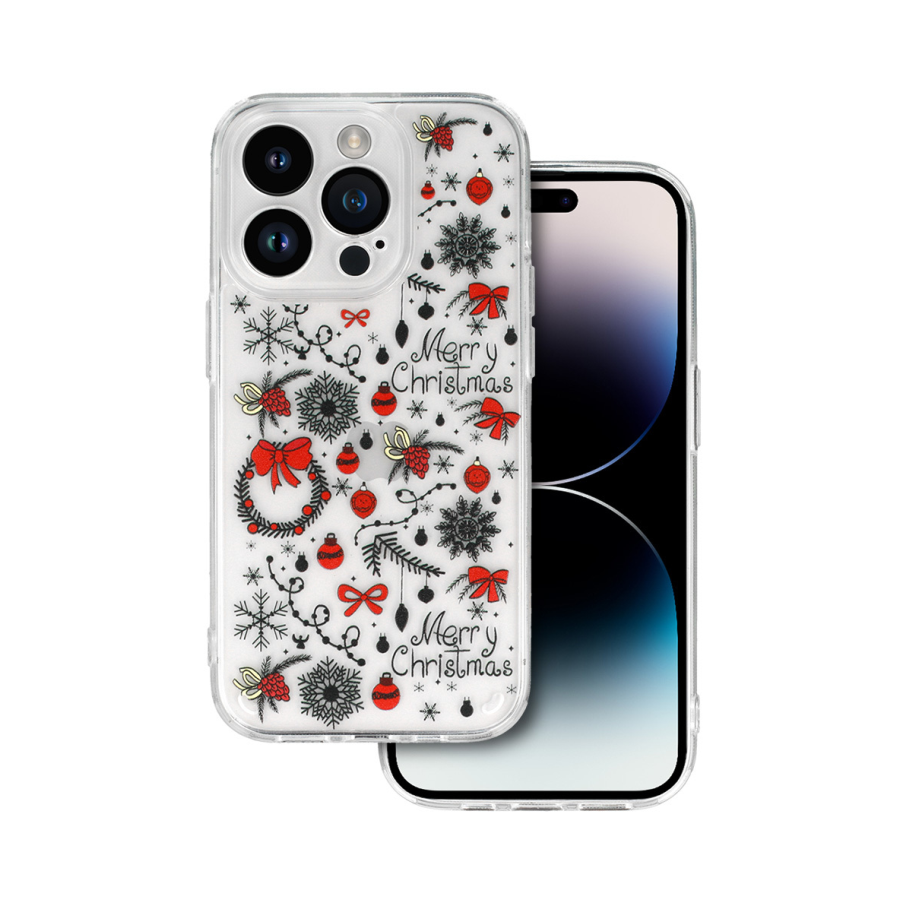ZAŠTITNA MASKA CHRISTMAS CASE ZA IPHONE 14 DESIGN 5 CLEAR