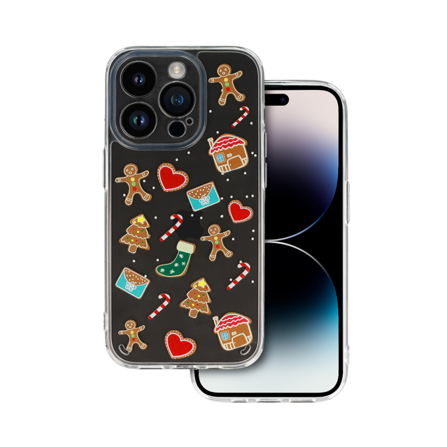 ZAŠTITNA MASKA CHRISTMAS CASE ZA IPHONE 14 PRO MAX DESIGN 2 CLEAR