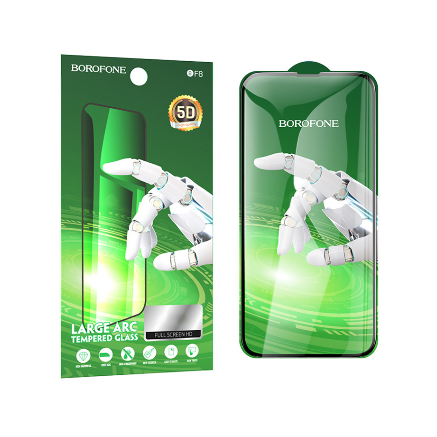 ZAŠTITNO STAKLO BOROFONE KALJENO BF8 DIAMOND ARMOR PREKO CIJELOG EKRANA 5D VELIKI LUK ZA IPHONE 15