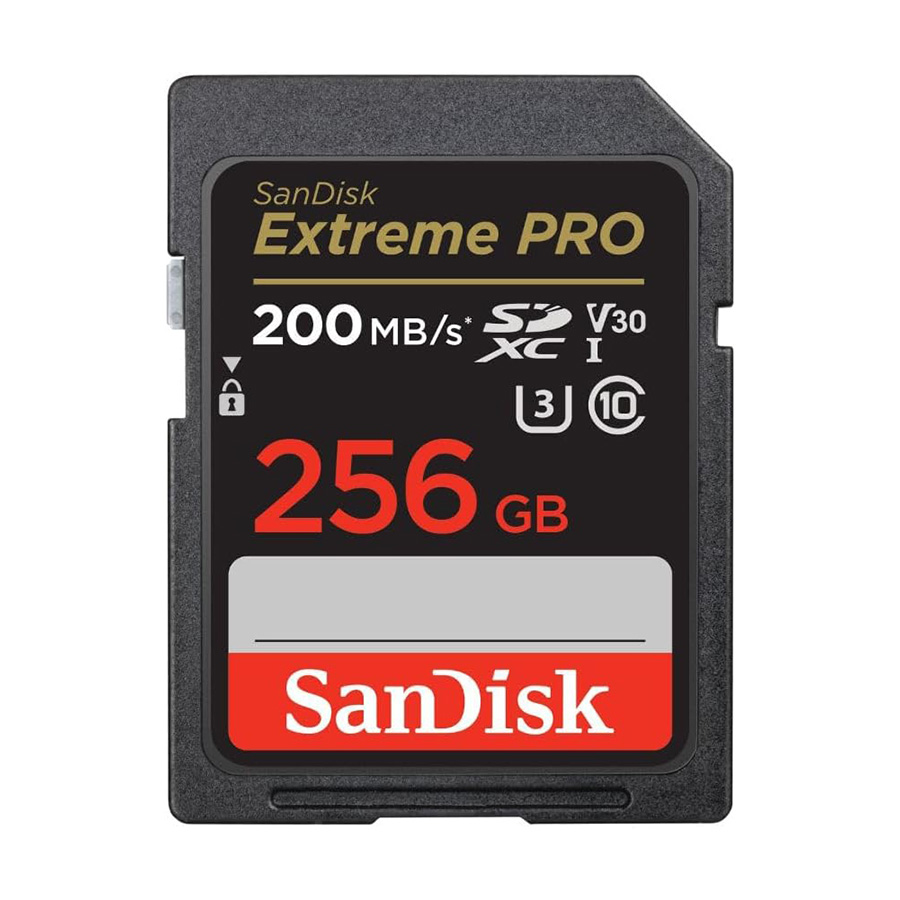 SanDisk SDXC 256GB Extreme Pro 200MB/s V30 UHS-I Class10 U3 V30 SDSDXXD-256G-GN4IN