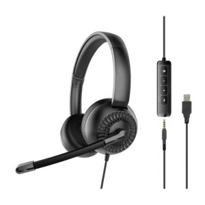 Slušalice sa mikrofonom SPEEDLINK METIS SL-870007-BK, 3,5mm + USB sound card