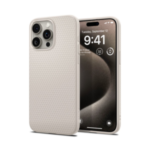 ZAŠTITINA MASKA SPIGEN LIQUID AIR ACS07212 ZA IPHONE 15 PRO MAX - PRIRODNI TITAN