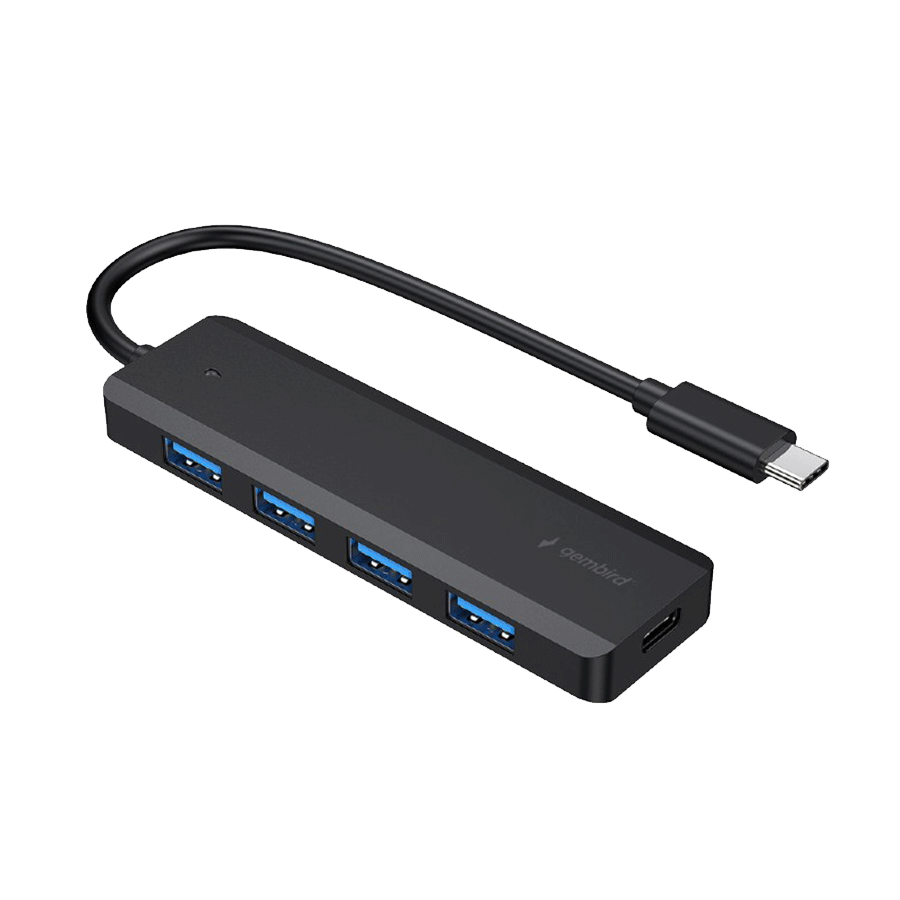 USB HUB GEMBIRD 4-port USB type-C hub 4X USB 3.1, UHB-CM-U3P4P-01