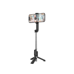 Stativ tripod selfie za mobitel do 7" + daljinski bluetooth BOROFONE BY9 Streamer mini live broadcast black