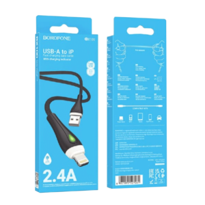 USB kabal 1m BOROFONE BX100 Advantage charging data iPhone/lightning black