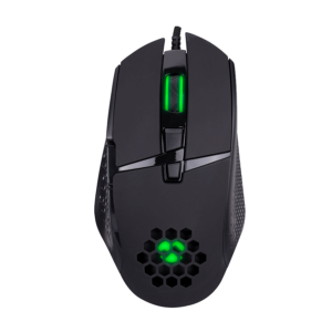 Miš gaming Everest RAGE-X1 Usb Black Led Illuminated 6400dpi 8 Buttons Programable Gaming Mouse with top holes design, Sunplus 192
