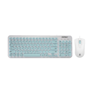 Tastatura + miš Everest KM-01K Turquoise, USB, BiH layout