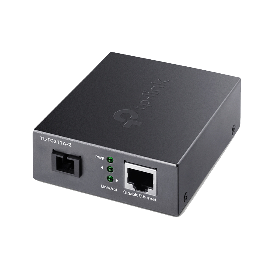 TP Link TL-FC311A-2 10/100/1000 Mbps RJ45 do 1000 Mbps Single-mode SC WDM dvosmjerni fiber ConverterPORT: 1× Gigabit SC port, 1× Gigabit RJ45 port