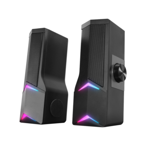 Zvučnici 2.0 gaming RAMPAGE Elegant X10 2.0 Rms Bluetooth 3W*2 RGB Illuminated Multimedia Usb 5V 45dB Gaming Player Speaker, 38928