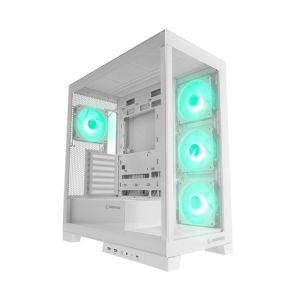 Kućište gaming RAMPAGE HYDRA V2 WHITE Type-C+USB3.0 4*ARGB Infinity Fan+Hub E-ATX Exclusive Gaming, 39990