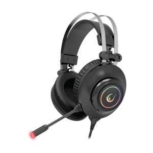 Slušalice sa mikrofonom gaming  RAMPAGE RM-K1 PULSAR black, USB 7.1 surround, vibracija, RGB, 31639