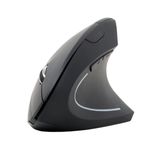 Miš GEMBIRD MUSW-ERGO-01, 6-button wireless optical mouse, black, 800-1200-1600 DPI, MUSW-ERGO-01