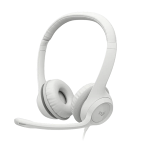 Slušalice sa mikrofonom, Logitech H390, USB, Noise-canceling Rotating microphone, Off-White, 981-001286