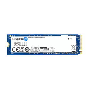 Kingston SSD SNV3S/1000G 1TB NV3 NVMe PCIe 4.0 Up to 6,000MB/s read, 4,000MB/s write