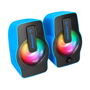 Zvučnici 2.0 gaming RAMPAGE RMS-G7 FALSETTO, 6W, RGB LED blue, 3,5mm + USB napajanje, 30258