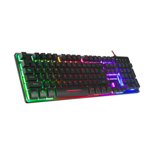 Tastatura gaming RAMPAGE Titan K9 Black USB Rainbow Color Backlit US/EGNLISH Layout FULL SIZE