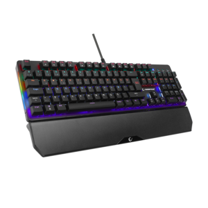 Tastatura gaming RAMPAGE KB-R86 UMBRA Black USB Rainbow Backlit Blue Switch US Layout Mechanical, 40384