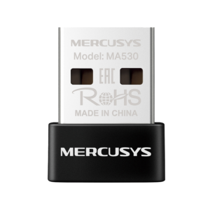 USB Bluetooth dongle Mercusys MA530 Bluetooth 5.3 Nano USB Adapter, Bluetooth 5.3, Nano-Size, USB 2.0, Supported operating systems include Win 11/10/8