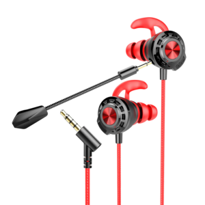 Slušalice sa mikrofonom gaming RAMPAGE RM-K36 PROUD 3.5mm Gaming Red In-Ear Headphone, dual Mic, Detachable long mic, 35238