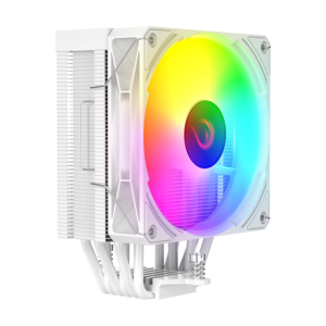 CPU hladnjak RAMPAGE OCTAGON C70 White 63CFM 12cm ARGB Temperature Display AM5/LGA1700 Compatible Air Cooled CPU Fan 41403